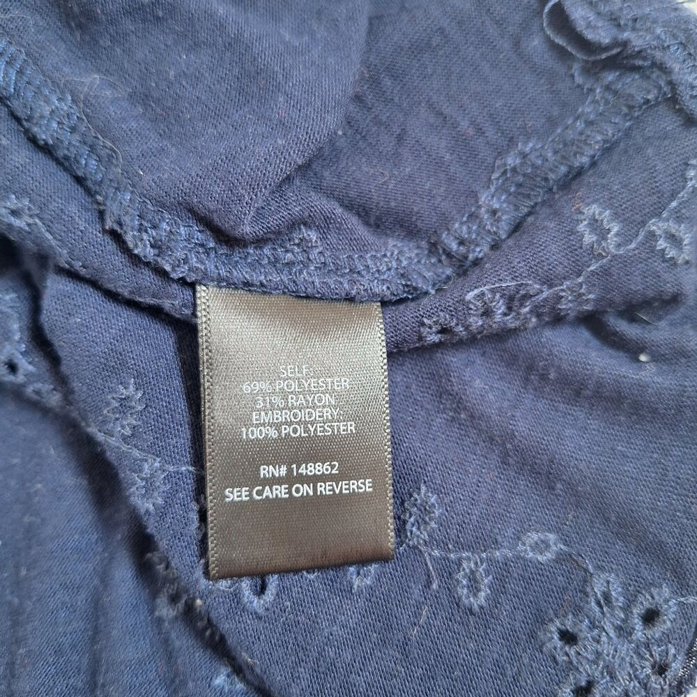 Torrid Blue Sleeveless Button Shirt size 2 - Picture 3 of 6